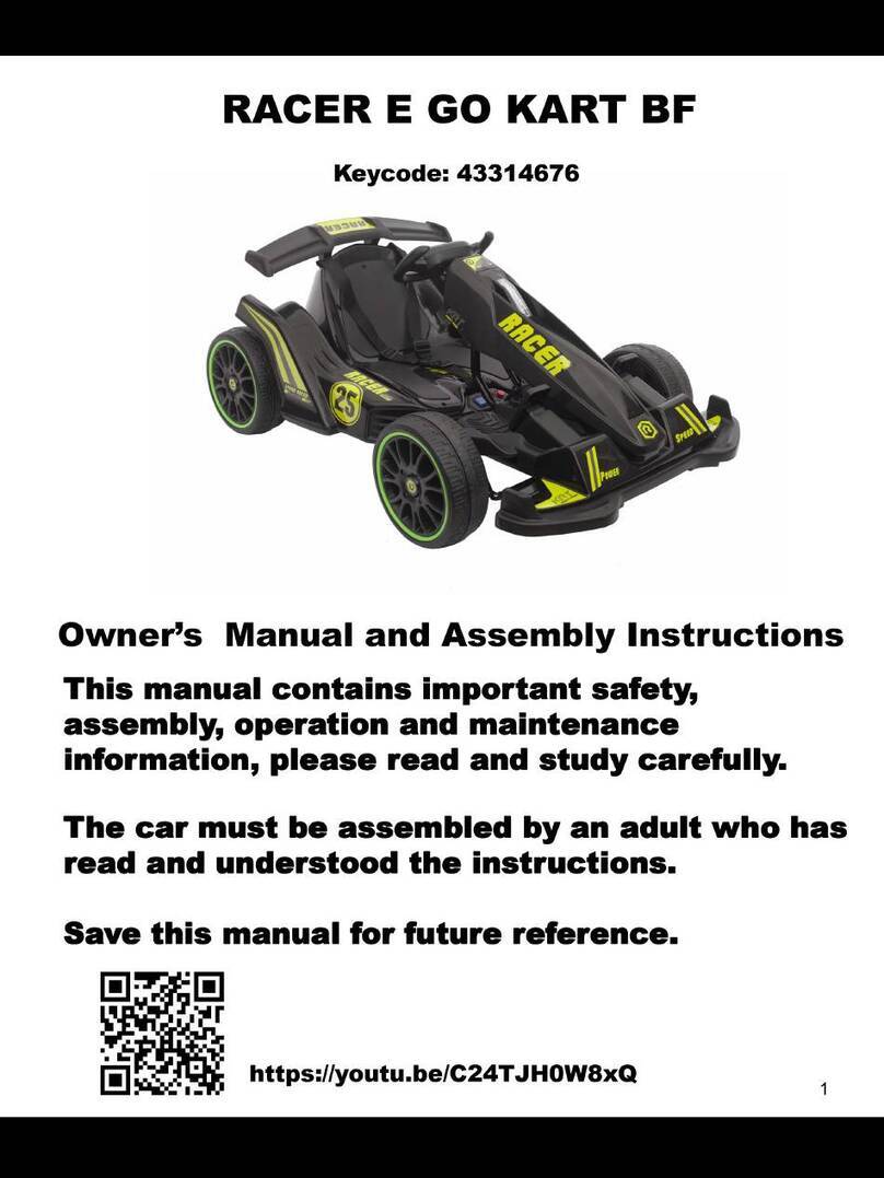 BERG RACER E GO KART BF Owner's manual and assembly instructions
