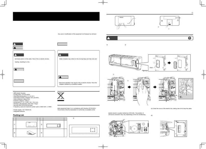Johnson Controls airCloud Home SPX-WFG03 Operation and installation guide