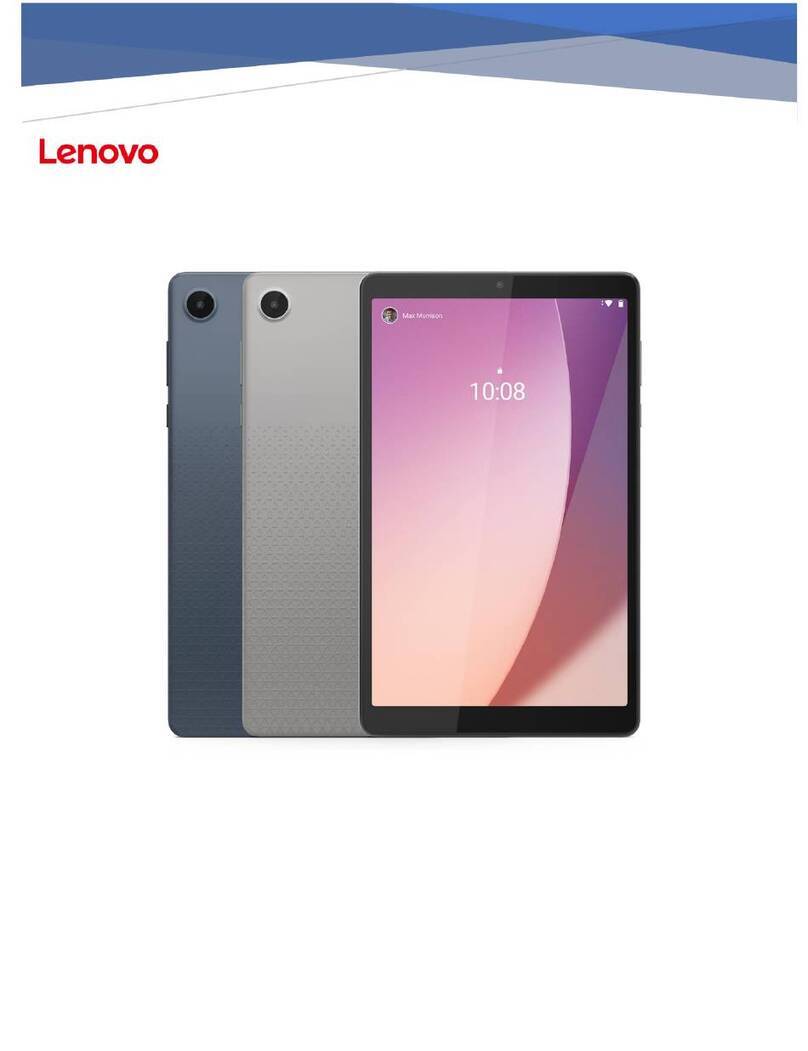 Lenovo Tab M8 4th Gen 2024 Product/maintenance manual