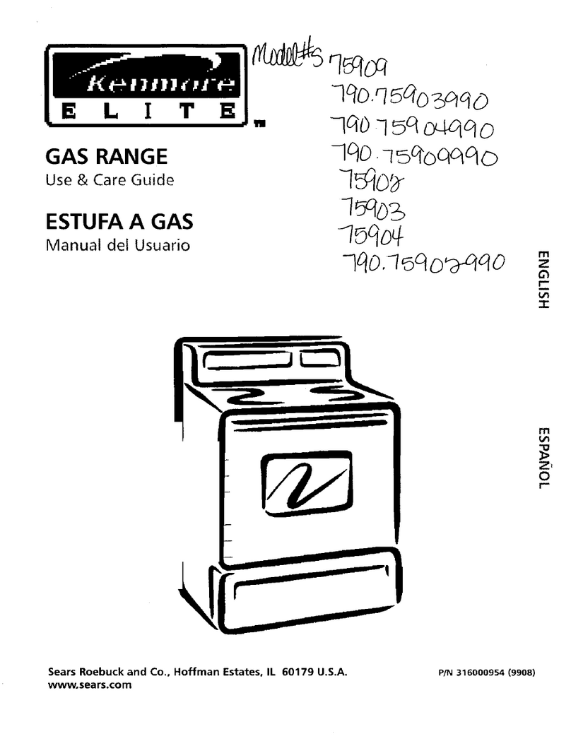 Kenmore ELITE 75909 Use & care guide
