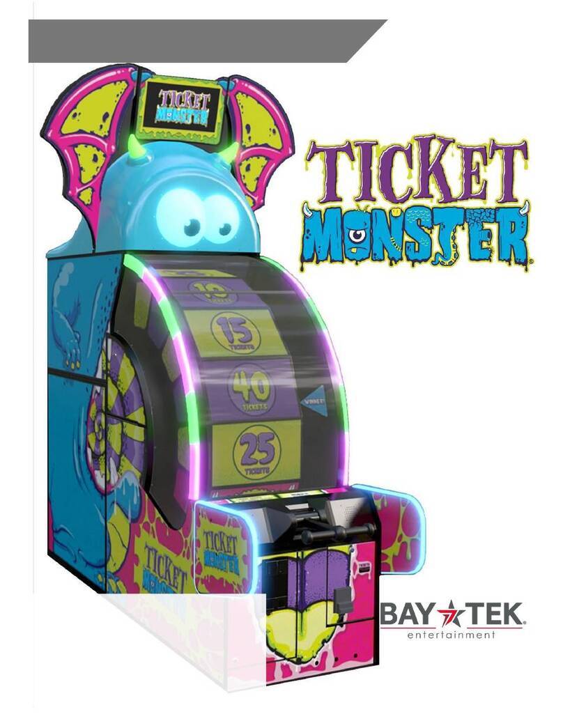 Bay-Tek TICKET MONSTER User manual