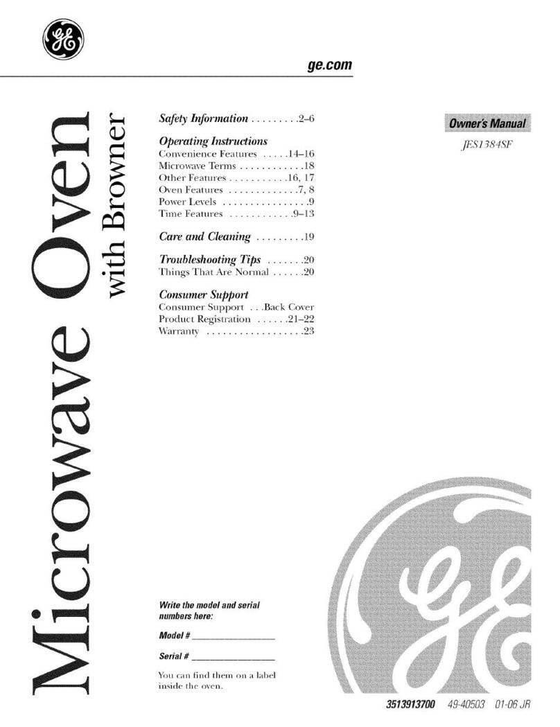 GE JES1384SF User manual
