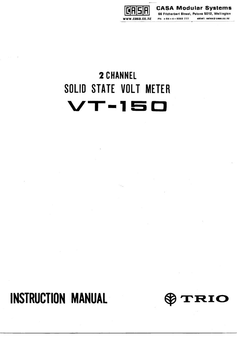 Trio CASA VT-150 instruction manual