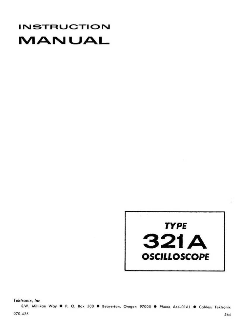 Tektronix 321 A User manual