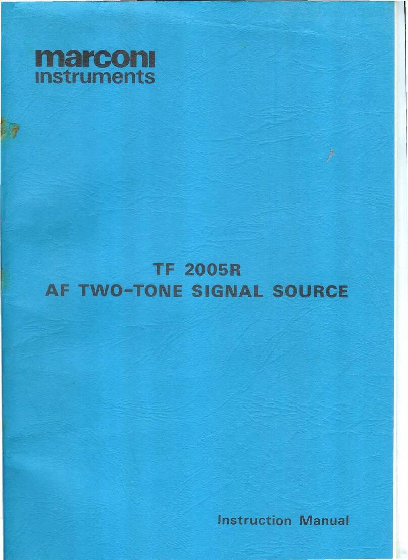 Marconi Instruments TF 2005R User manual
