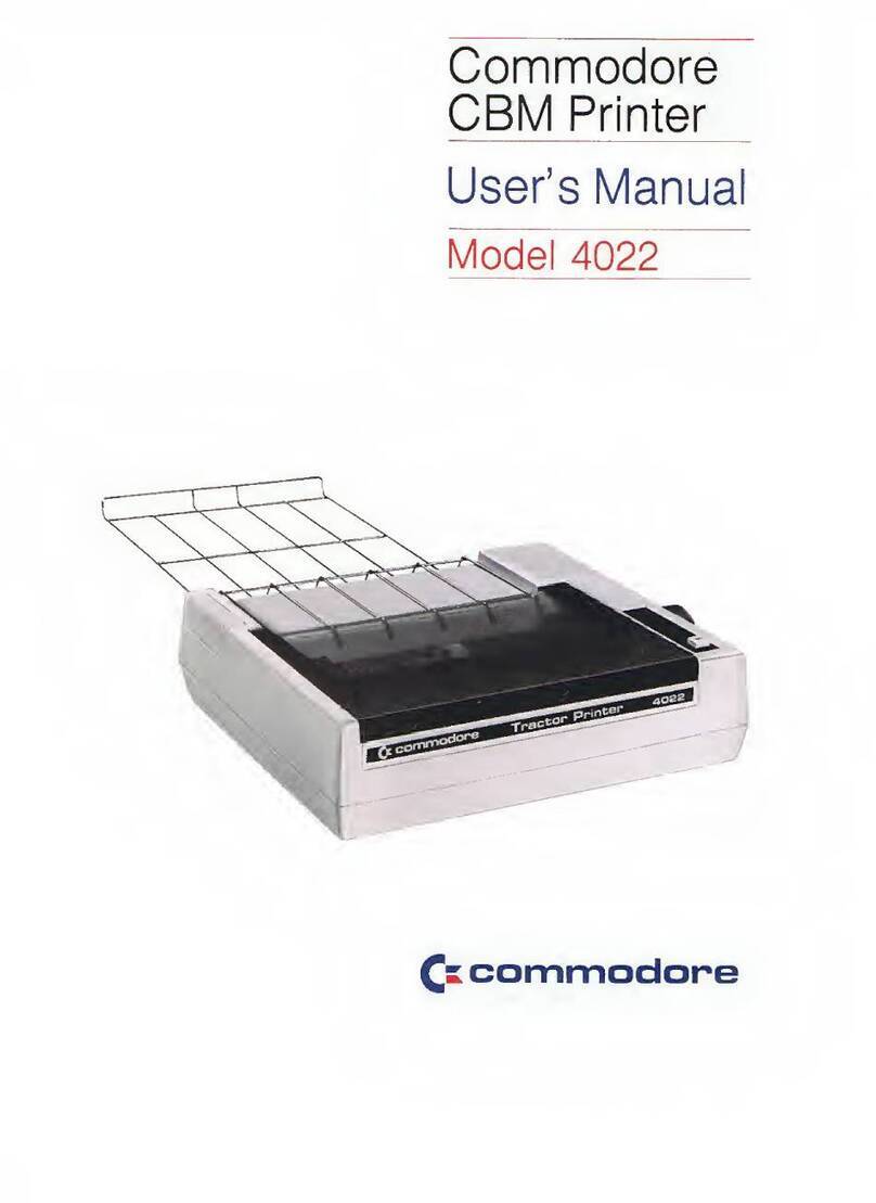 Commodore 4022 User manual