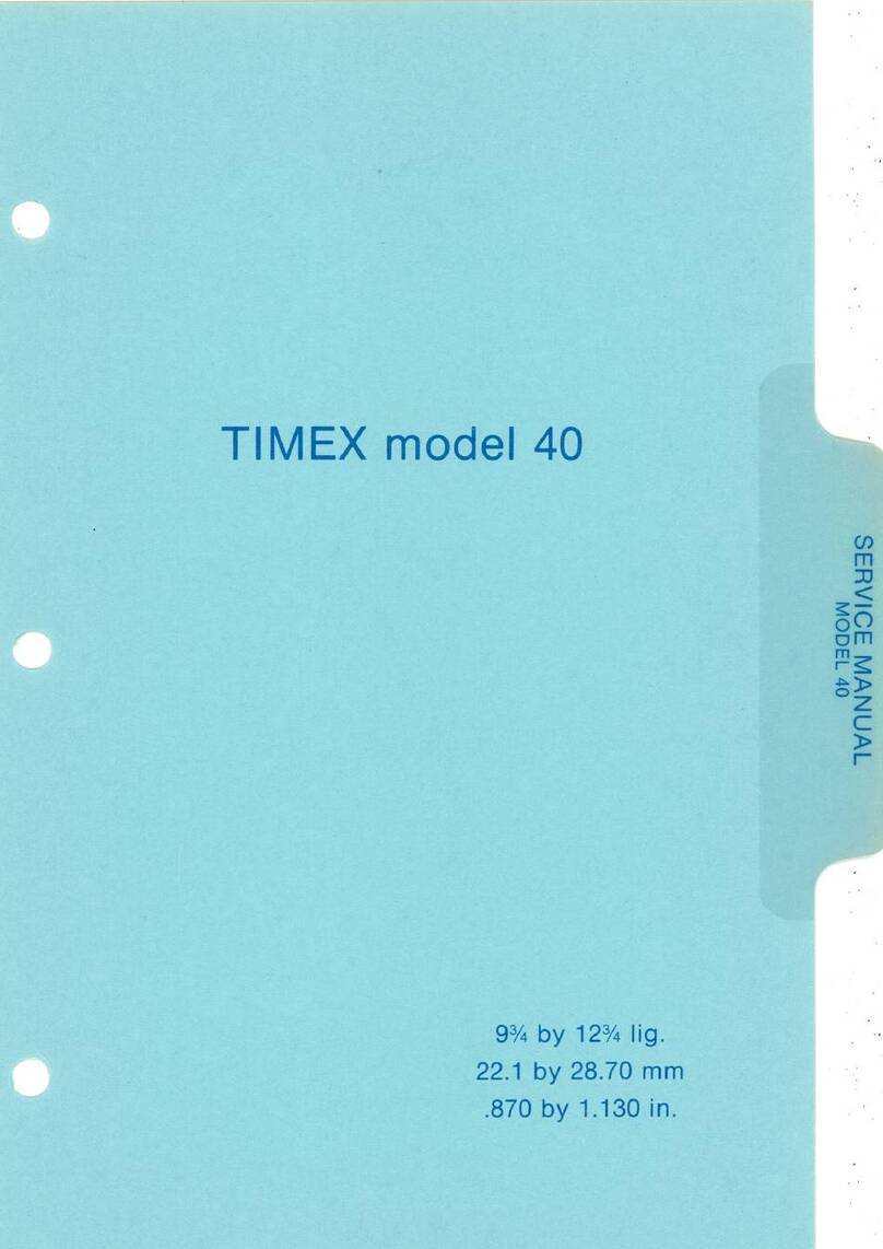 Timex 40 User manual Timex 40 User manual