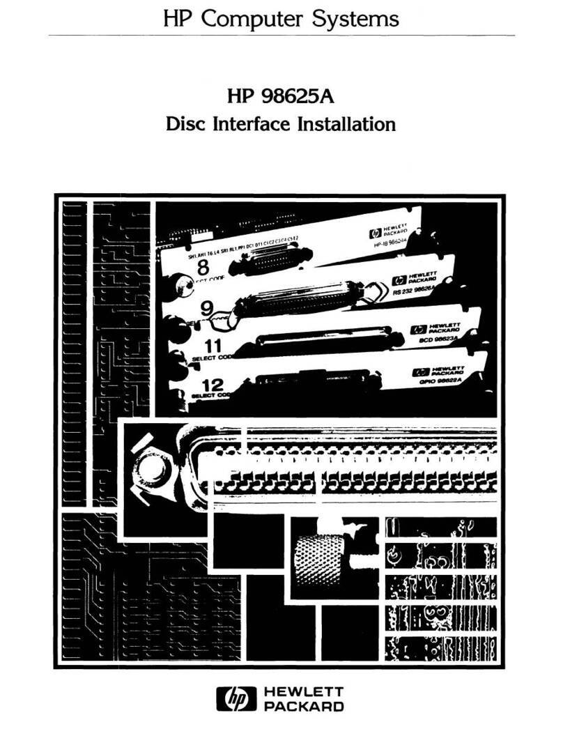 HP 98625A User manual