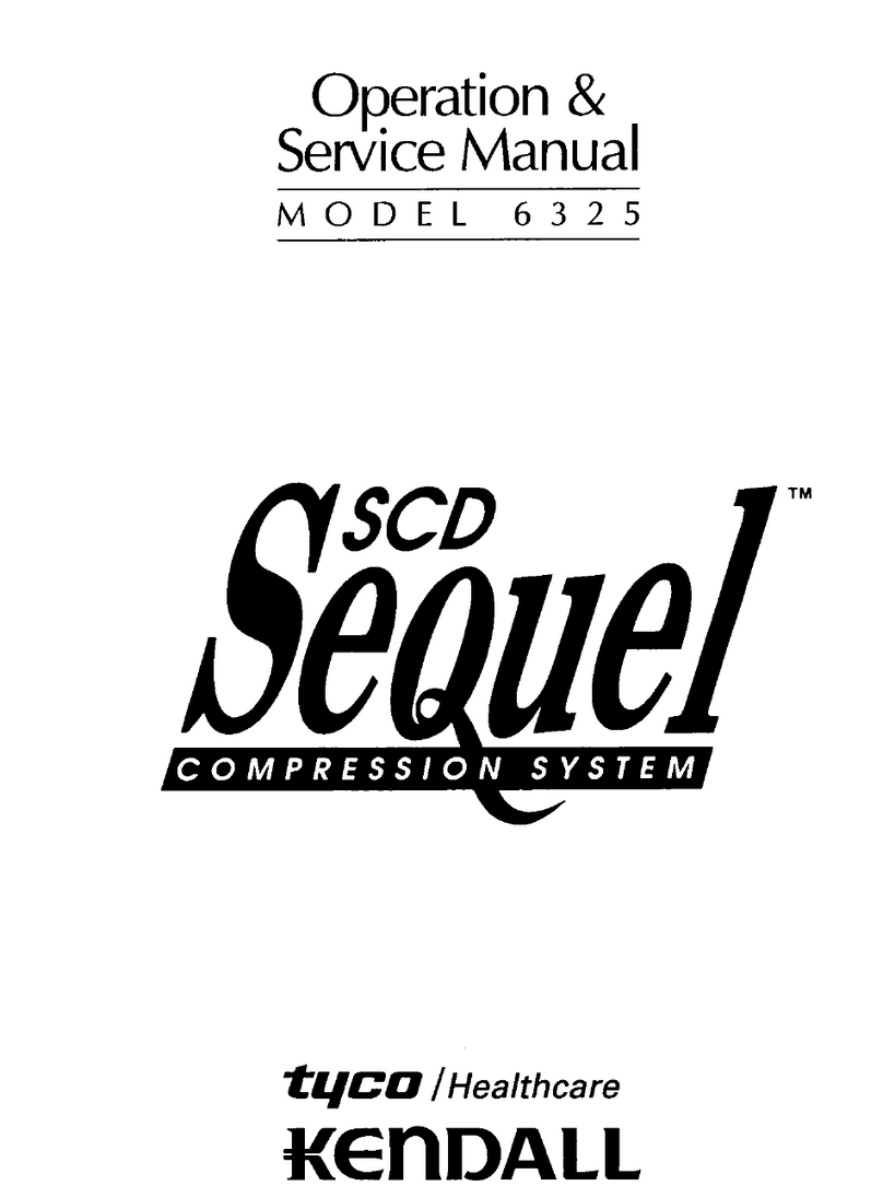 kENDALL SCD SEQUEL tyco Healthcare 6325 Operation & service manual