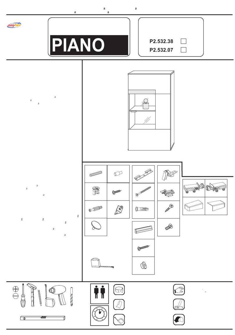 easyfurn PIANO P2.532.38 installation instructions