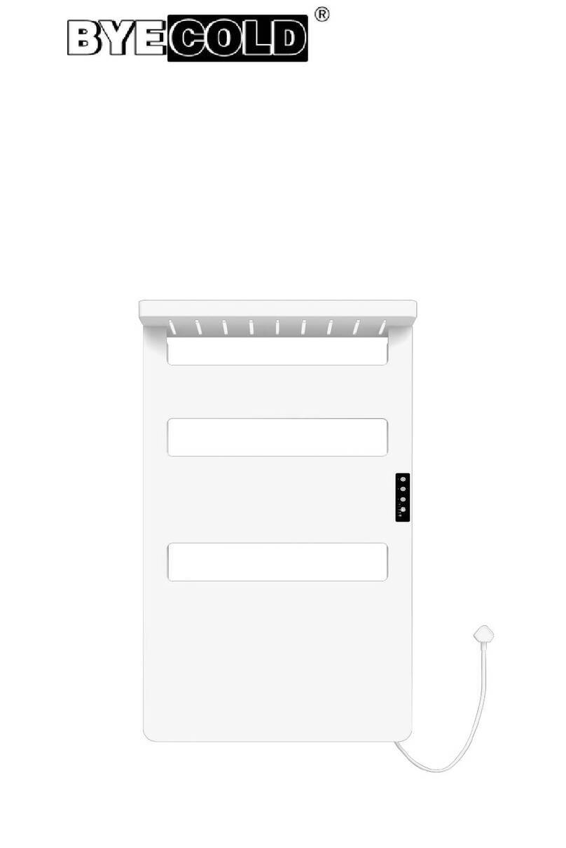 BYECOLD BKD-T4609 Installation & operation manual