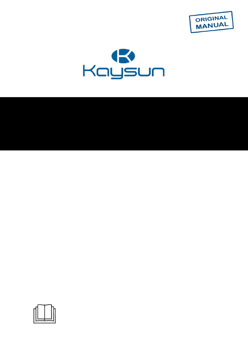 Kaysun KHP-MO 4 DVP Installation and owner's manual