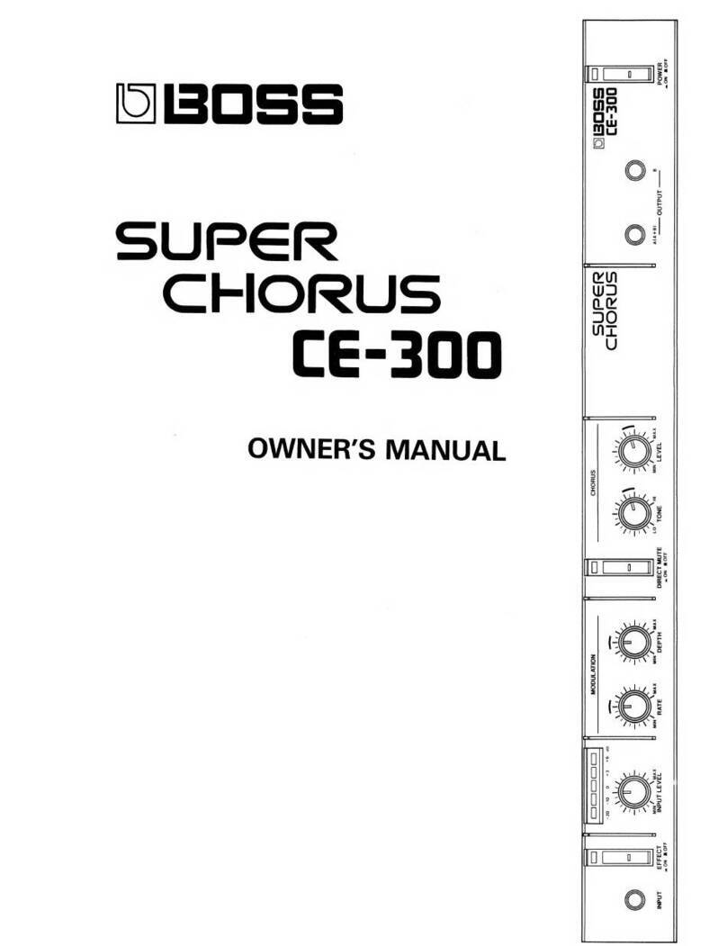 BOSSCO SUPER CHORUS CE-300 owner's manual