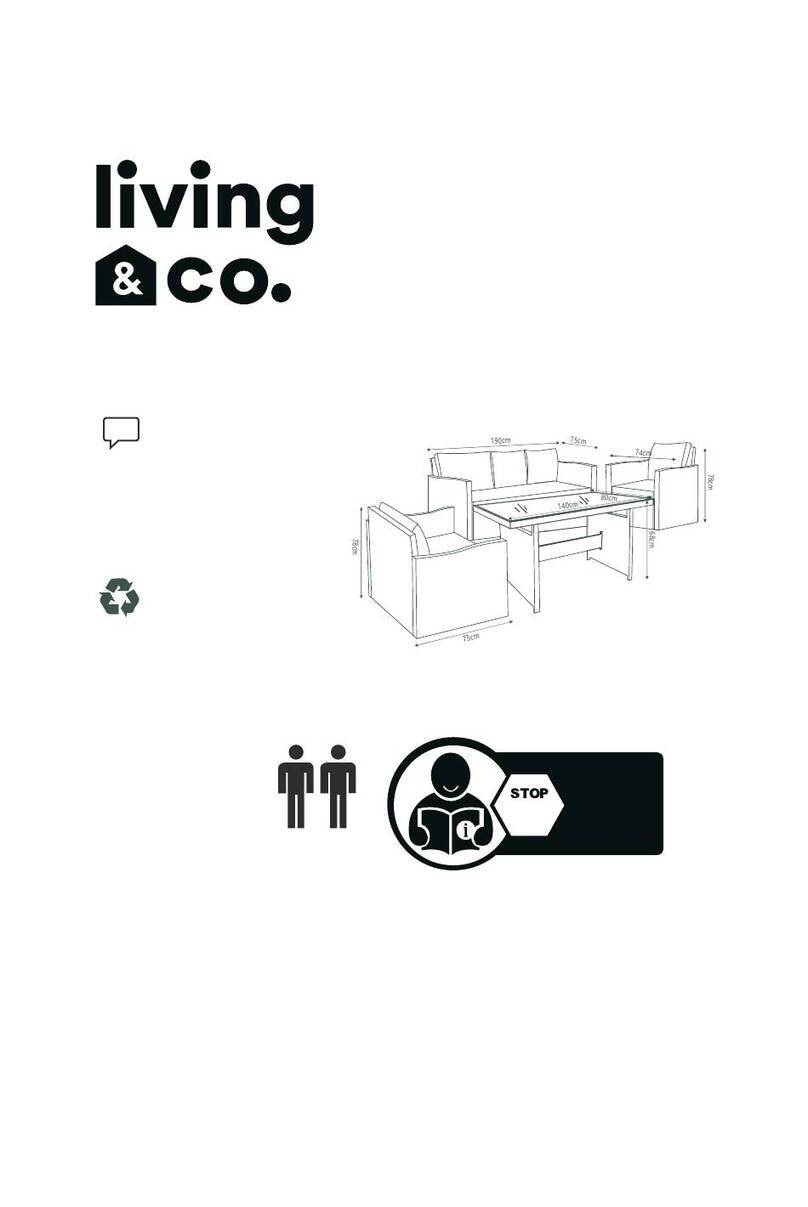 Living & Co COSTA NOVA DINING instruction manual