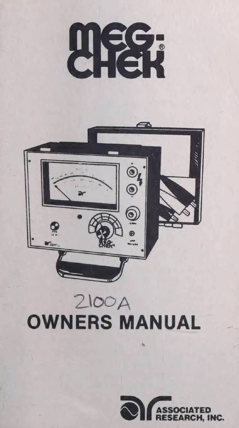Associated Research MEG CHEK 2100 User manual