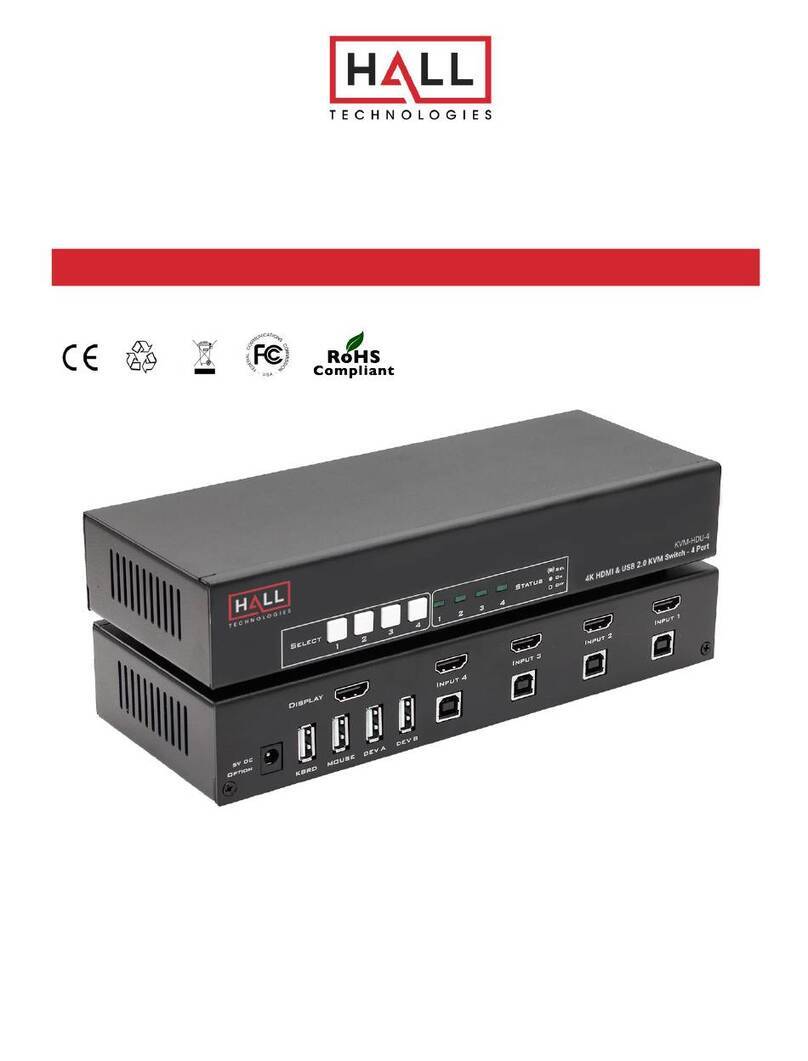 Hall Technologies KVM-UHD-4 user manual
