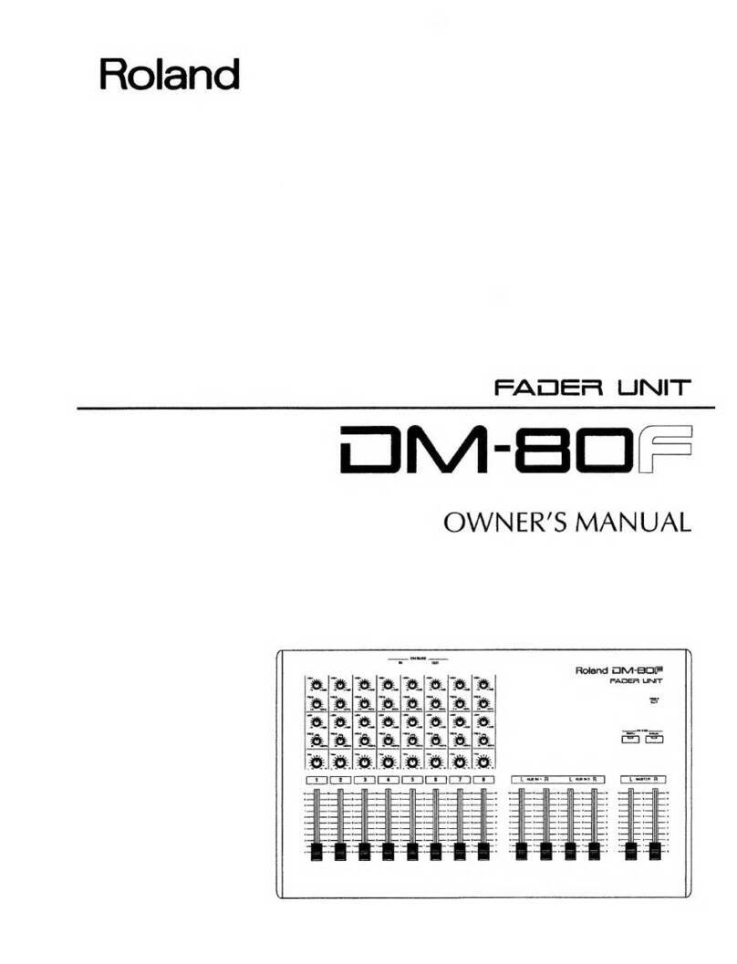 Roland DM-80F User manual