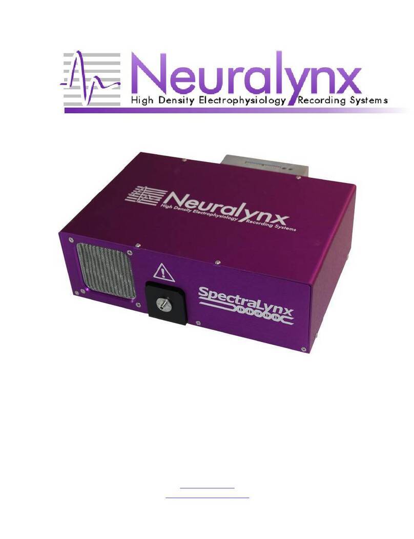 Neuralynx SpectraLynx User manual