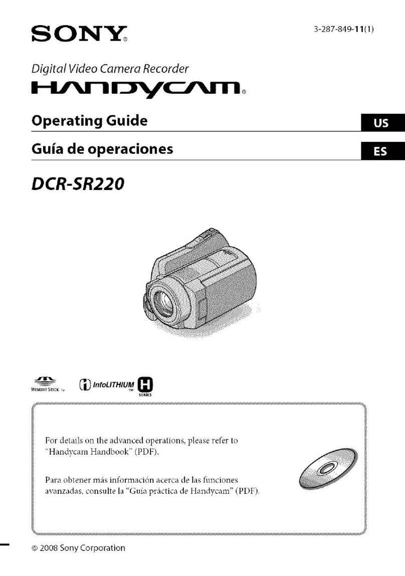 Sony HANDYCAM DCR-SR220 User manual