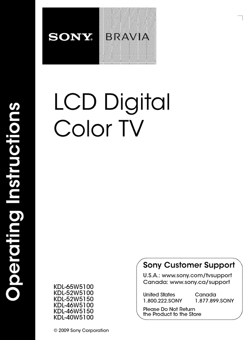 Sony Bravia KDL-65W5100 User manual