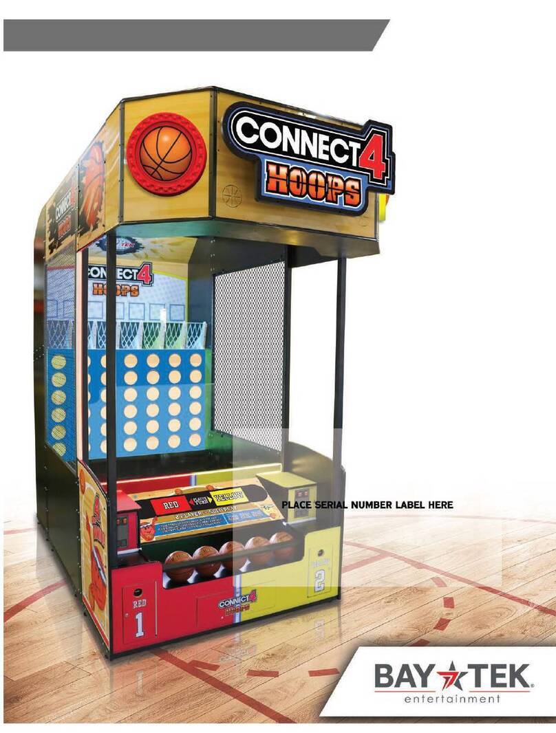 Bay-Tek CONNECT 4 HOOPS User manual Bay-Tek CONNECT 4 HOOPS User manual