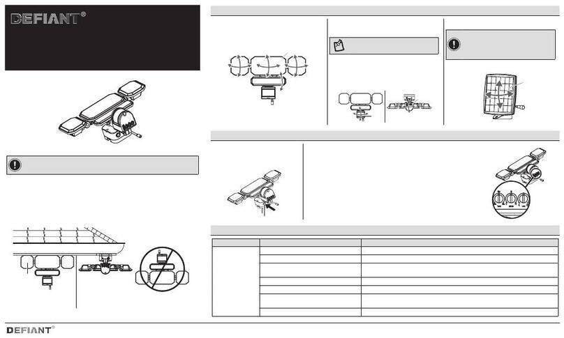Defiant DFI-0760-WH Quick reference guide
