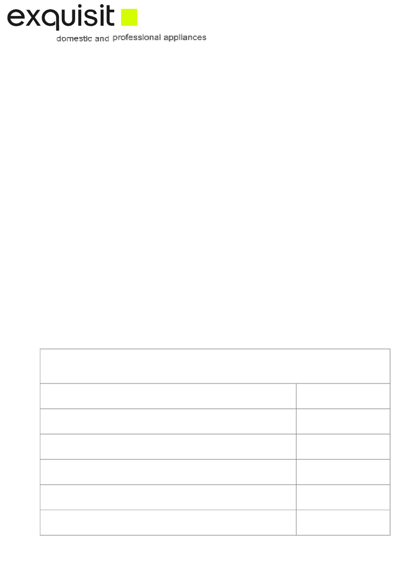 Exquisit GS 112- 4E A+ User instruction