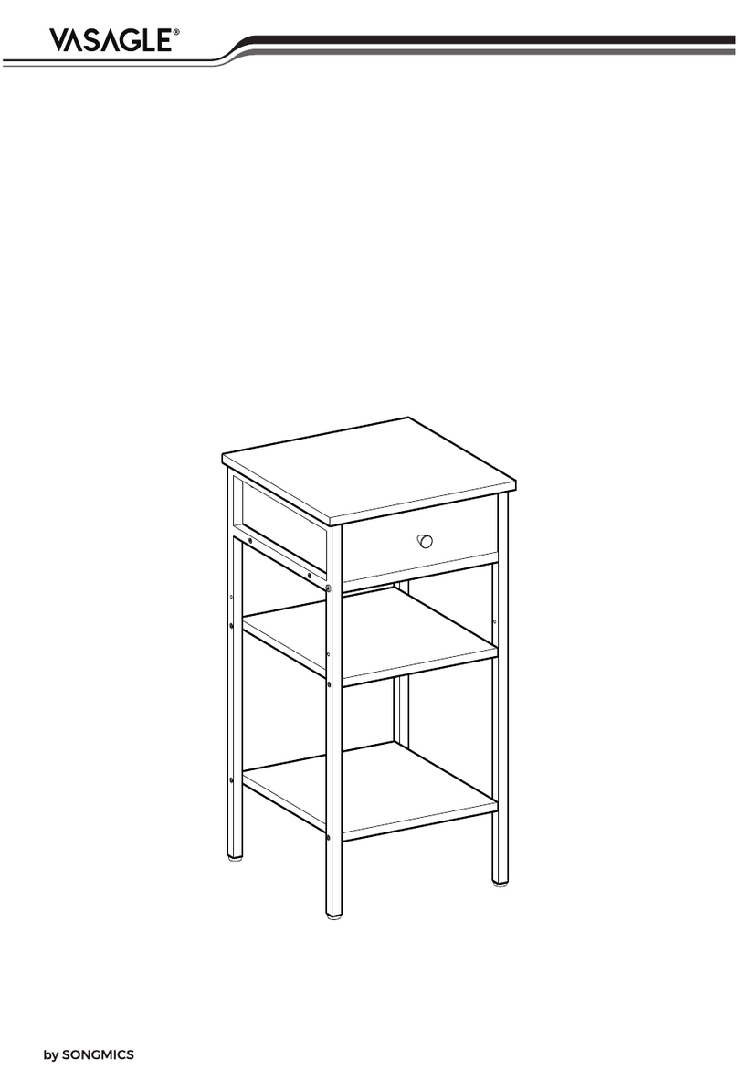 Songmics VASAGLE LET502 Assembly instructions