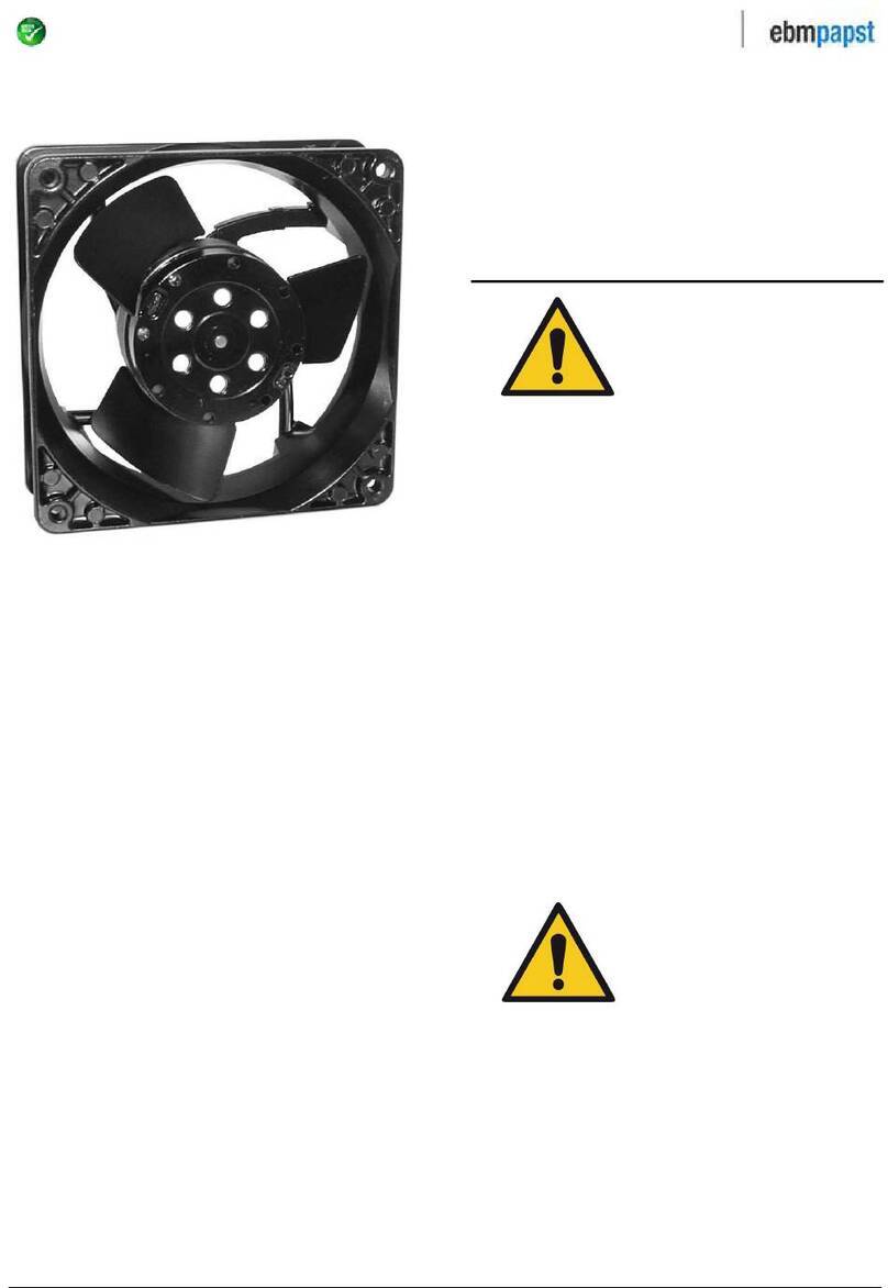Ebmpapst 4580 N User manual