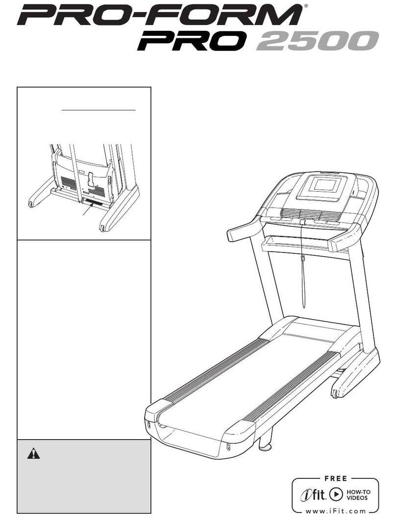 ICON Health & Fitness PRO-FORM PRO 2500 user manual ICON Health & Fitness PRO-FORM PRO 2500 user manual