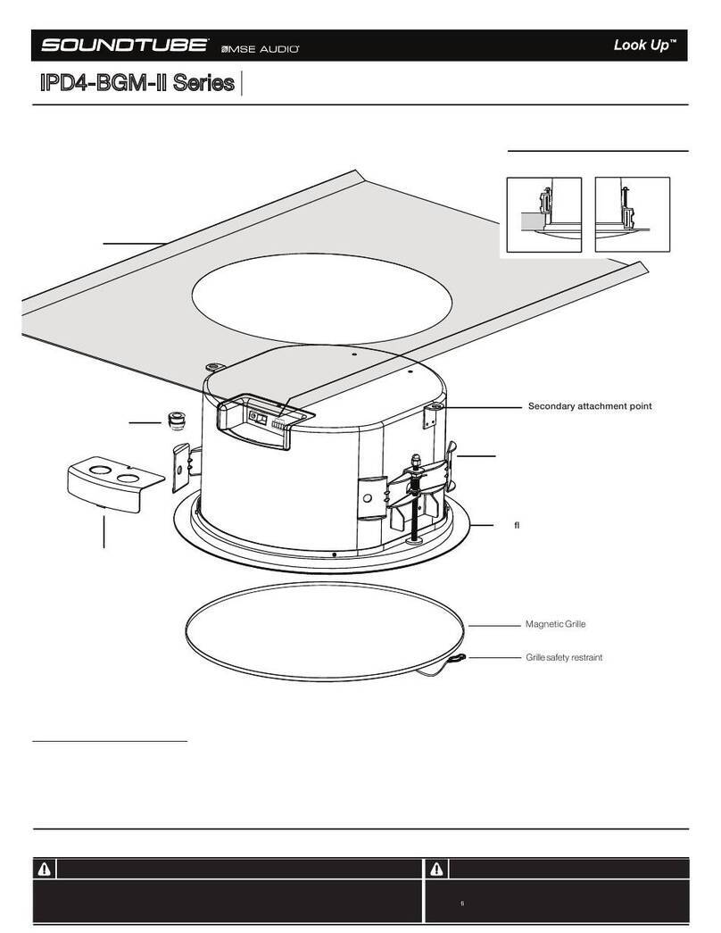 MSE Audio SoundTube IPD4-BGM-II Series Install instructions