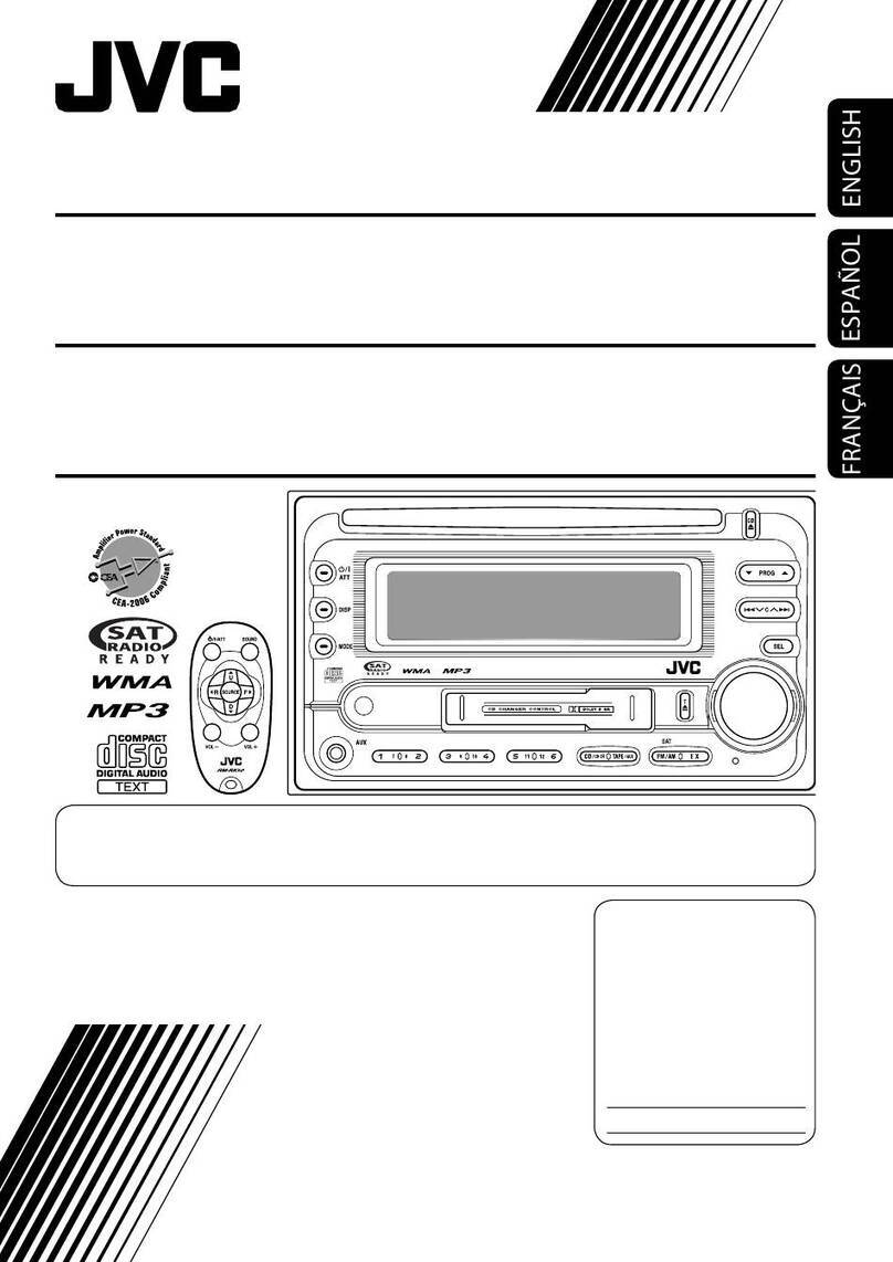 JVC KW-XC410 - Radio / CD User manual