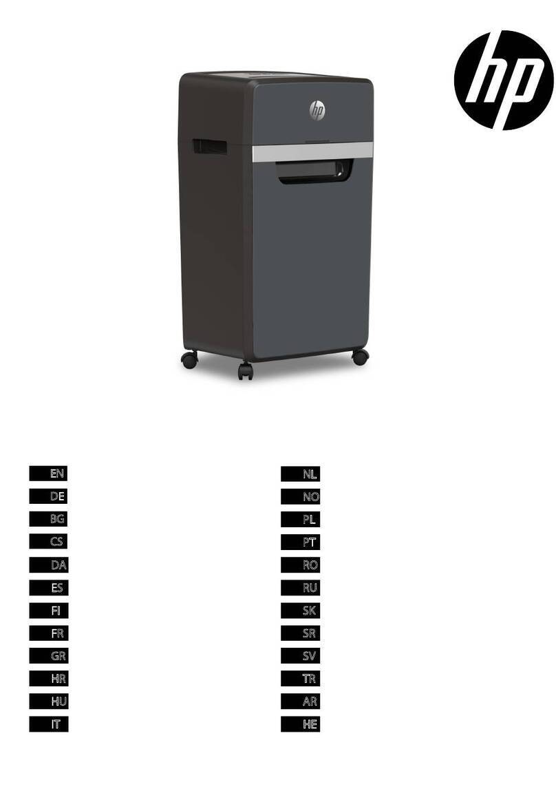 HP Pro Shredder 16MC User manual HP Pro Shredder 16MC User manual