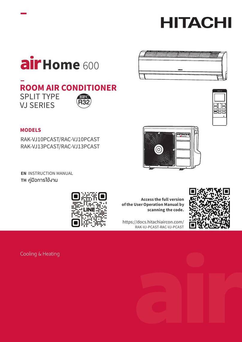 Hitachi airHome 600 RAK-VJ10PCAST User manual Hitachi airHome 600 RAK-VJ10PCAST User manual