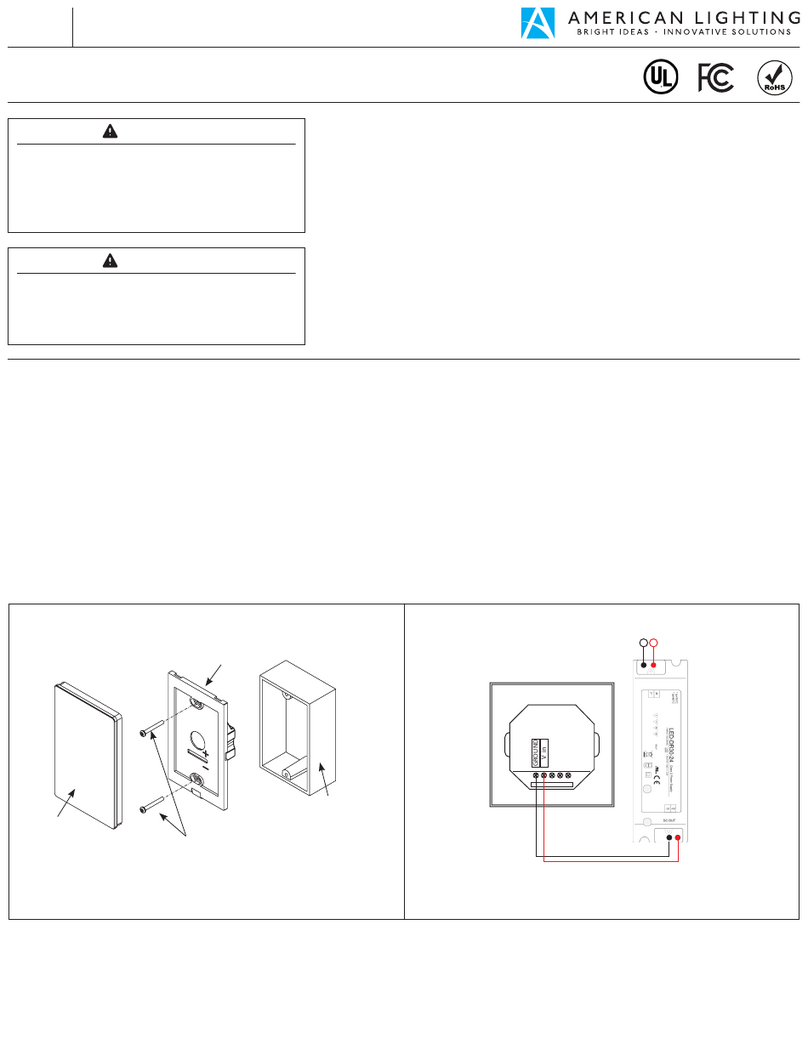 American Lighting TRULUX SRF-4Z-3P installation instructions