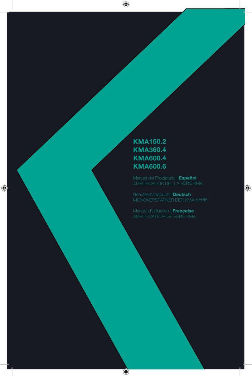 KMA KMA150.2 owner's manual
