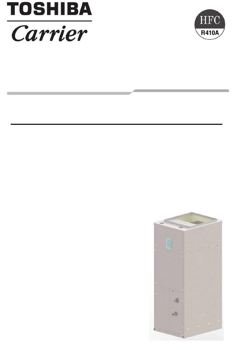 Toshiba Carrier MMD-UP0121VHG-UL Installation, operation and maintenance manual