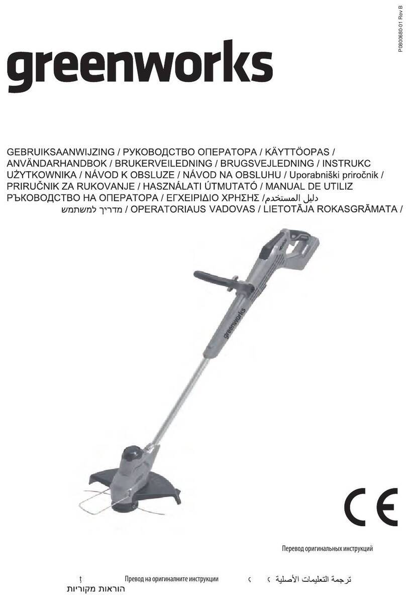 GreenWorks G40T5 Operator's manual