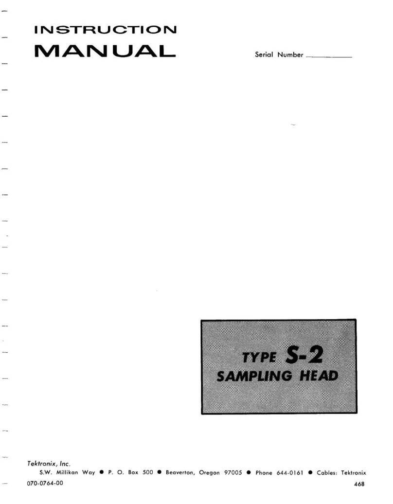 Tektronix S-2 User manual