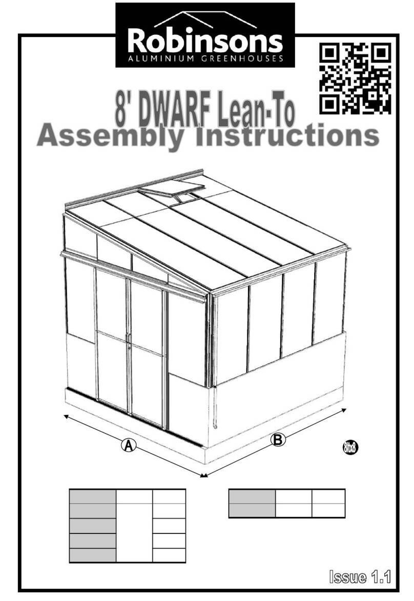 Robinsons 8 DWARF Lean-To User manual