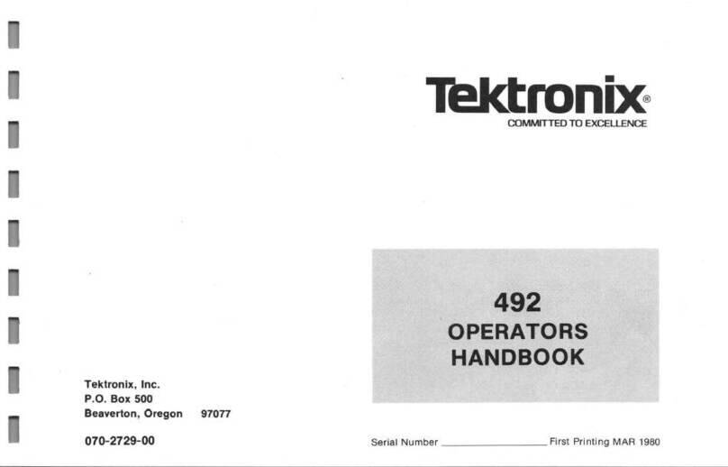 Tektronix 492 Service manual
