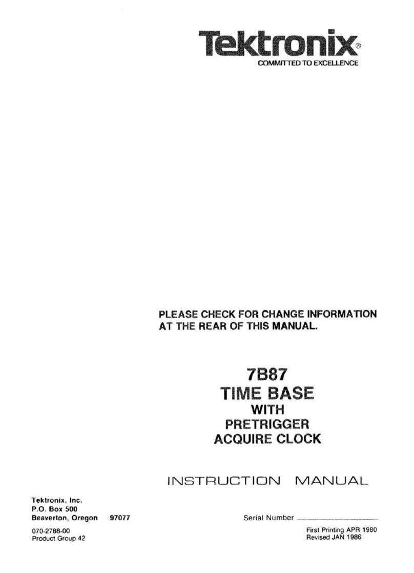 Tektronix 7B87 instruction manual