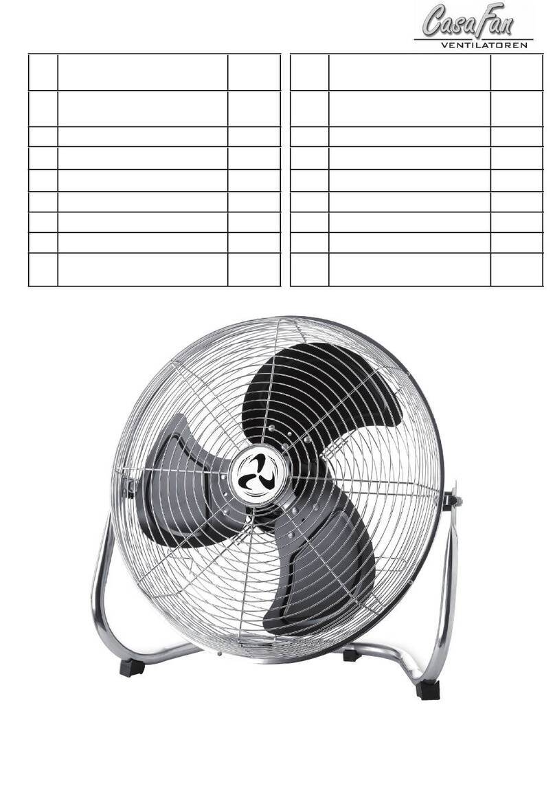 Casa Fan SPEED 40 Technical document
