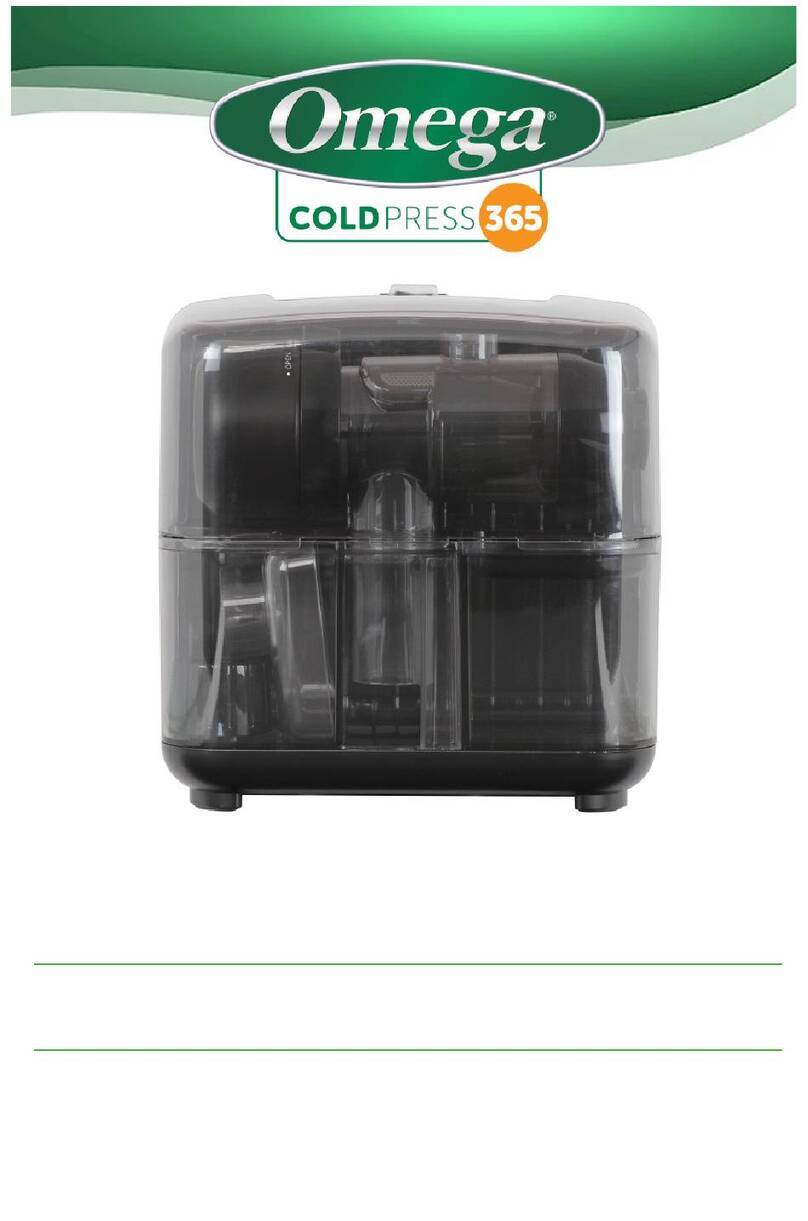 Omega COLDPRESS 365 JCUBE500MB User manual Omega COLDPRESS 365 JCUBE500MB User manual