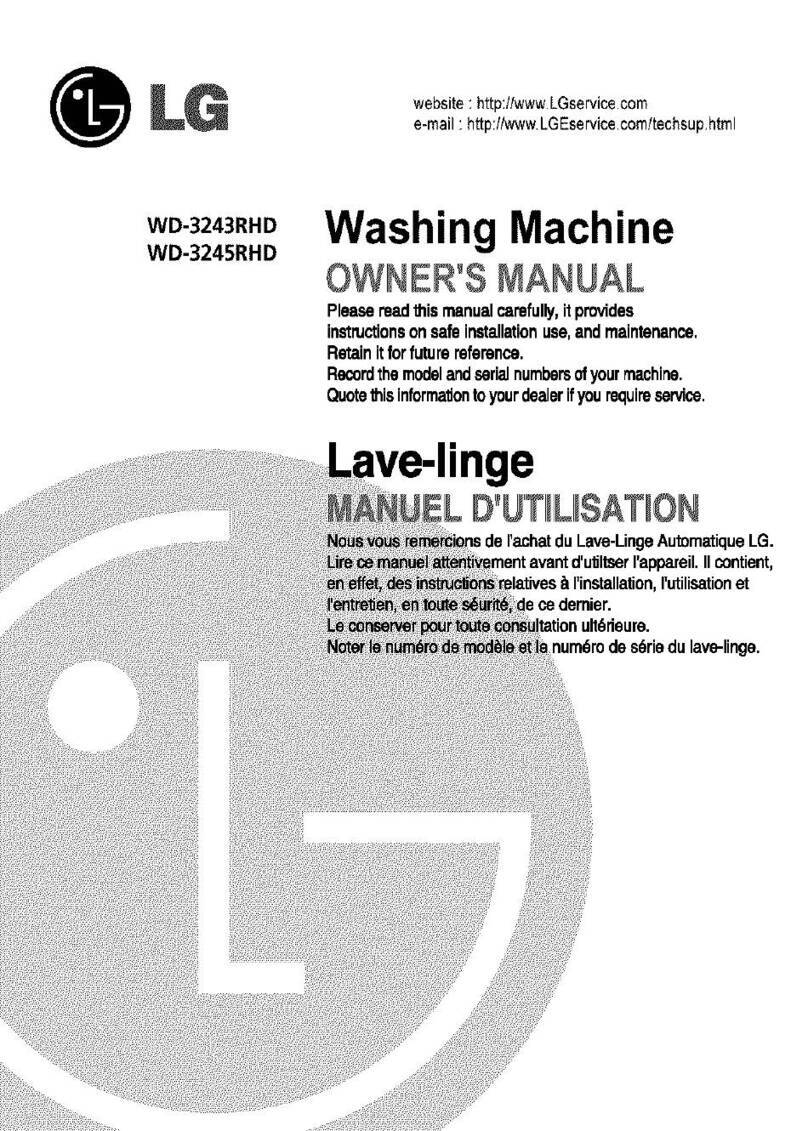 LG WD-3243RHD User manual