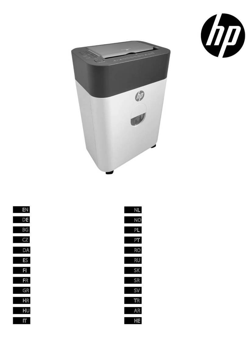 HP OneShred Auto 100CC User manual HP OneShred Auto 100CC User manual
