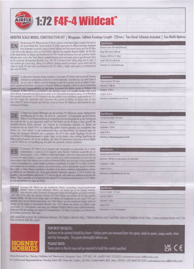 Hornby Hobbies Airfix Wildcat F4F-4 User manual