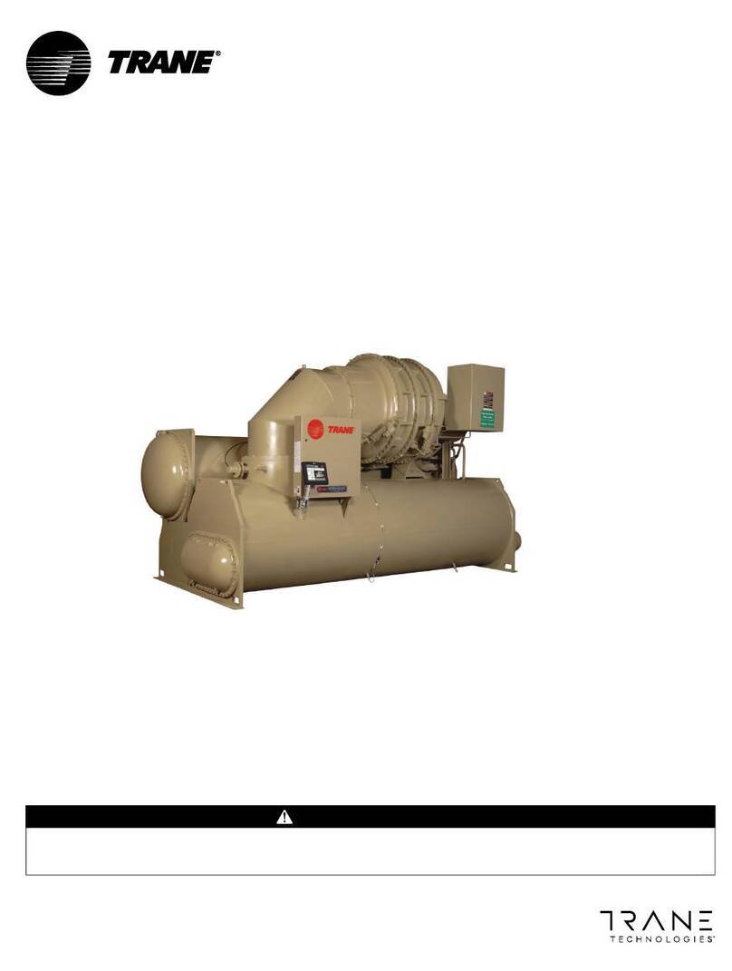 Trane CenTraVac CVHE Installation and operating instructions Trane CenTraVac CVHE Installation and operating instructions