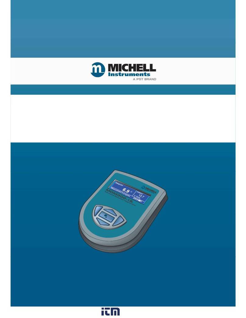 PST MICHELL Instruments MDM300 User manual