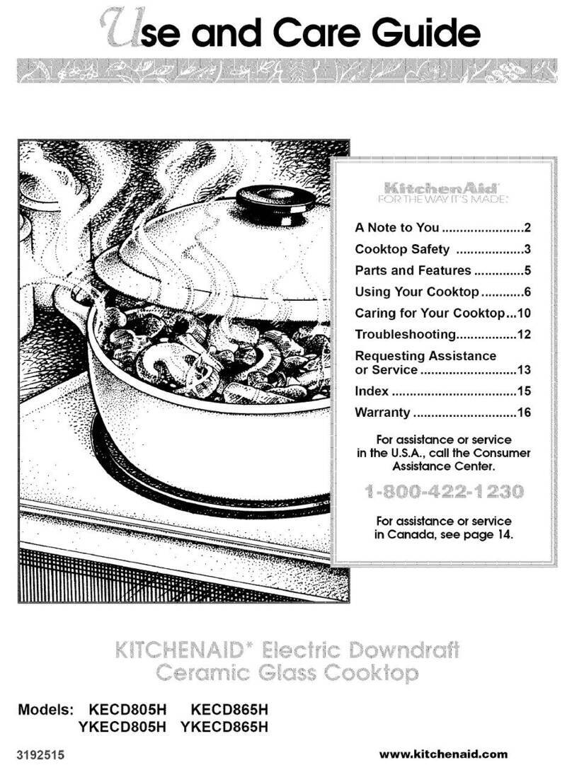 KitchenAid KECD805H User manual